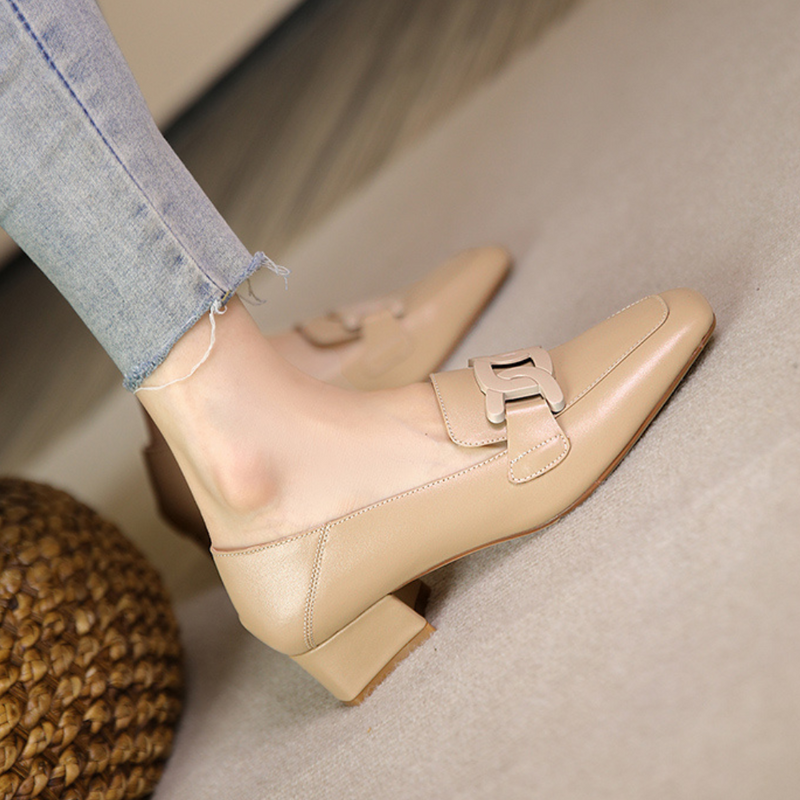 Mocassim Ortopédico de Couro - Salto ConfortPlus