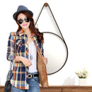 Camisa Xadrez de Pelúcia Feminina