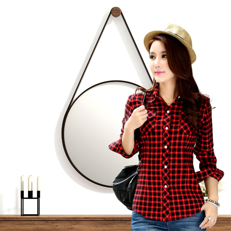 Camisa Xadrez de Pelúcia Feminina