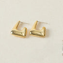 Brinco argola retangular