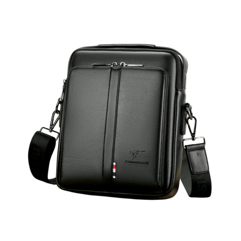 Bolsa de Couro Masculina Transversal