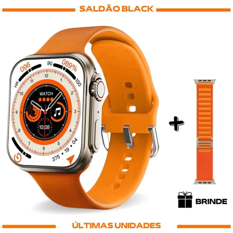 Smartwatch Ultra Série 8 - Relógio Inteligente + Pulseira Extra