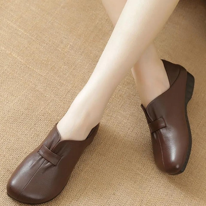 Sapato Ortopédico de Couro Feminino